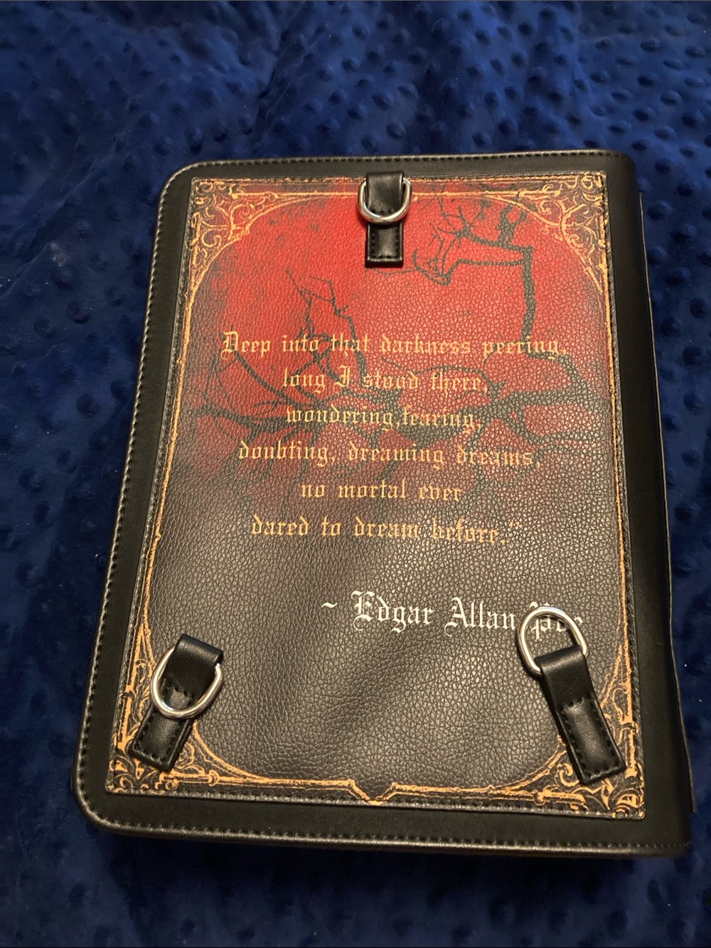 Edgar Allan Poe-The Raven crossbody/back pack bag - Picture 3 of 8